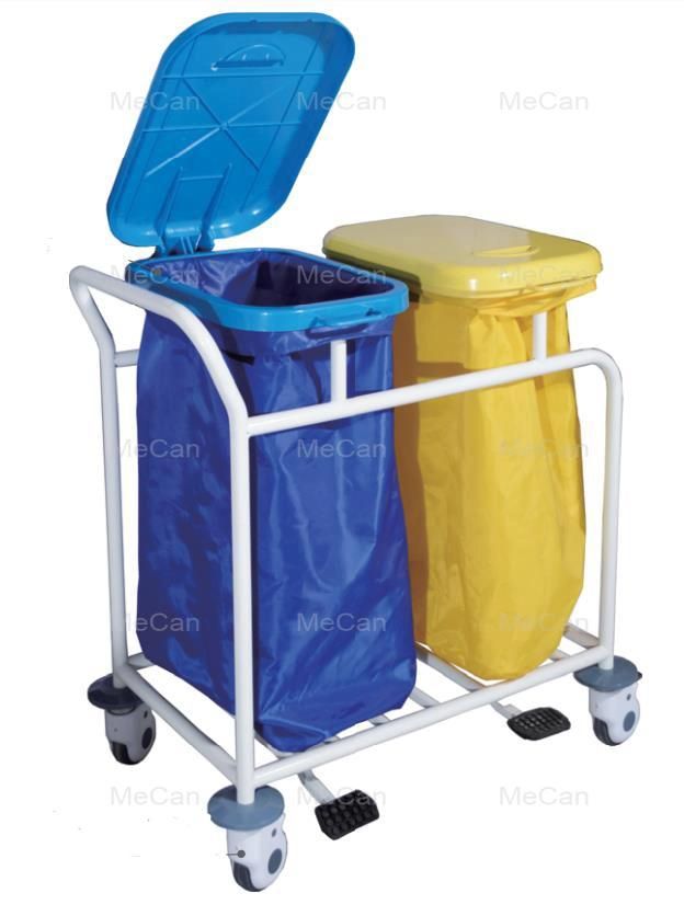 Cheap Price Foldable Linen Dirt Cart Waste Collecting Trolley