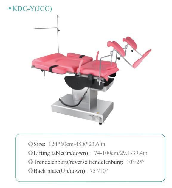 Multifunction Adjustable Stainless Steel Medical Obstetric Bed Electric Gynecology Operation Delivery Table Manufacturers
