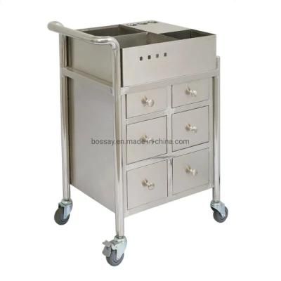 Stainless Steel Medical Treatment Trolley Emergency Cart