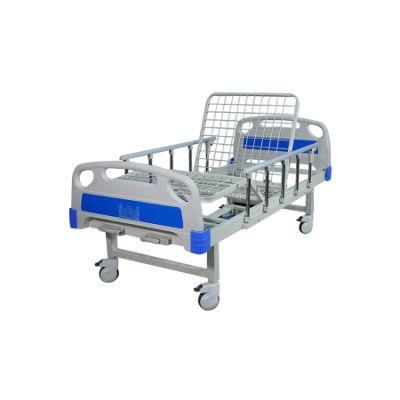 Manual Type Two Function Medicla Hospital Bed with ABS Crank