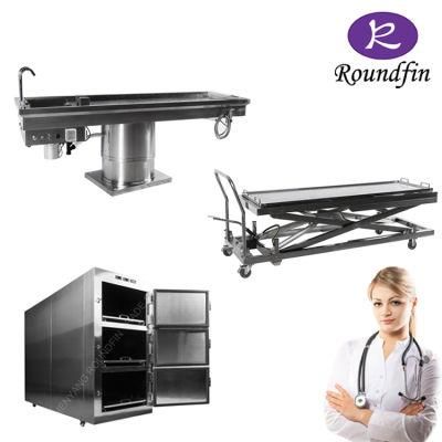 Roundfin Lifting Cart Transfer Trolley Mortuary Lifting Strectcher Cadaver Equipments
