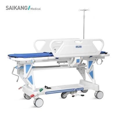 Skb041-1 Two Function Adjustable Manual Hospital Stretcher Patient Transport Trolley