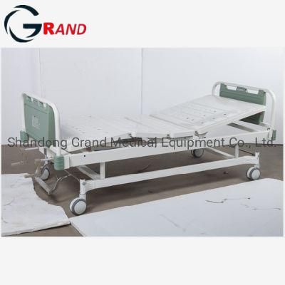 Factory Wholesale ABS Medical Double Shake Nursing Bed Manual Hospital Bed