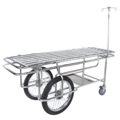 Wholesale Stainless Steel Hospital Manual Lifting Emergency Stretcher Bed Hospital Furniture Ambulance Stretcher Manufacturer Price