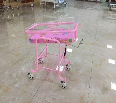 Hospital Baby Bed with Castors Cart Cot Bed