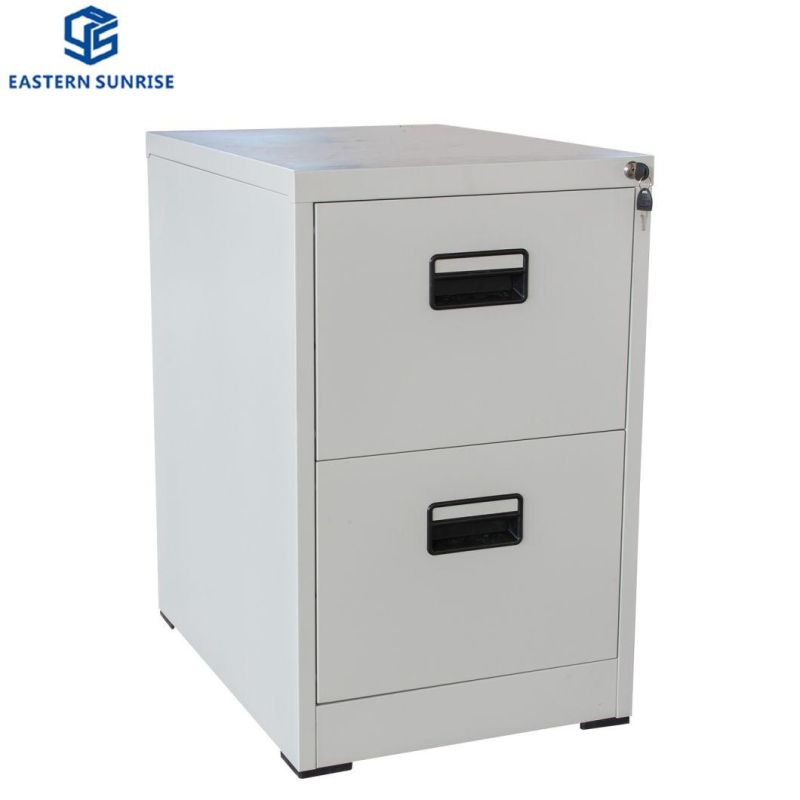 Metical Office Domitory Furniture Vertical Metal Steel Filing Cabinet 2 Drawers