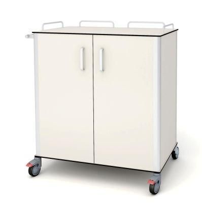 Compact Laminate Medical Hospital Cabinet: Drug Instrument Delivery Cart