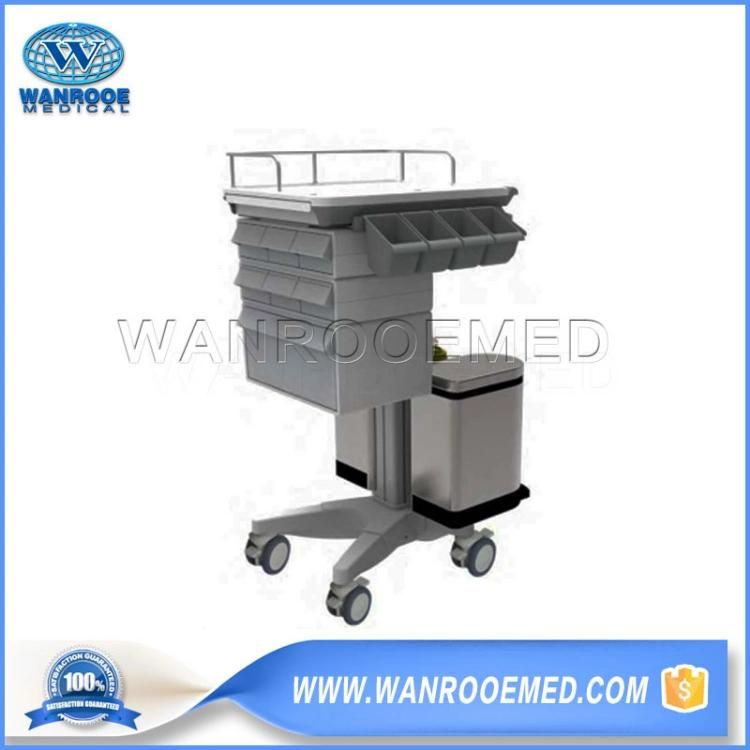 Bmt-001d Hospital Computer Nursing Medical Treatment Workstation Trolley Cart with Lifting Column and Pedal Type