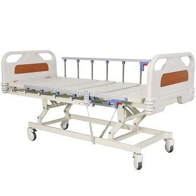 Factory Supply High Low Adjustable Medical Electric Three Functions Hospital Bed Used in Ward
