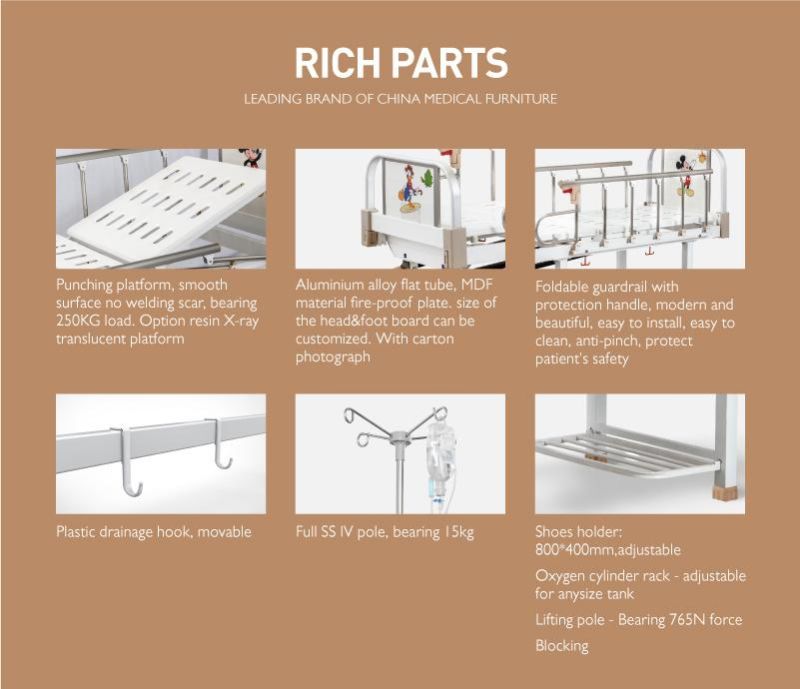 CT2K Stainless Steel Hospital Treatment Child Bed