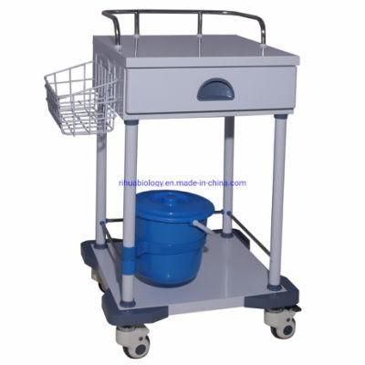 Hospital Steel Plate Tubular Treatment Trolley