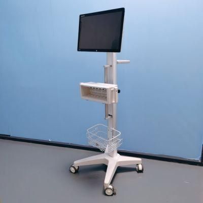 Medical Screen Workstation ECG Monitor Mobile Trolley