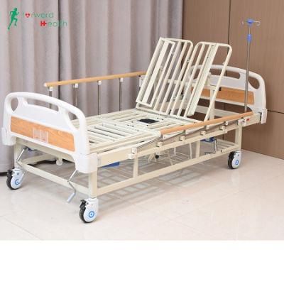 Zc04 CE ISO Approved Manual Elderly Multifunction Medical Nursing Bed with Toilet