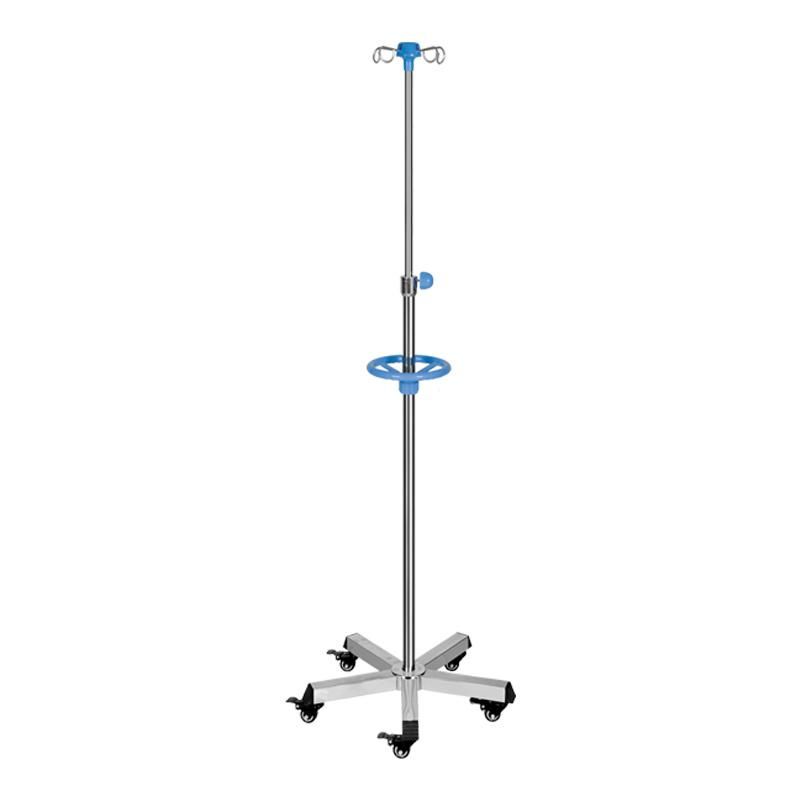 OEM Service Economic Movable I. V. Insufsion Stand Steel Pole for Clinic