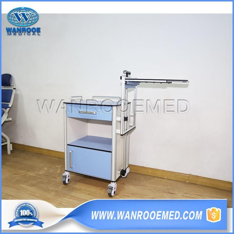 Bc010e Ready for shipment Wooden Hospital Beside Locker with Over Bed Table