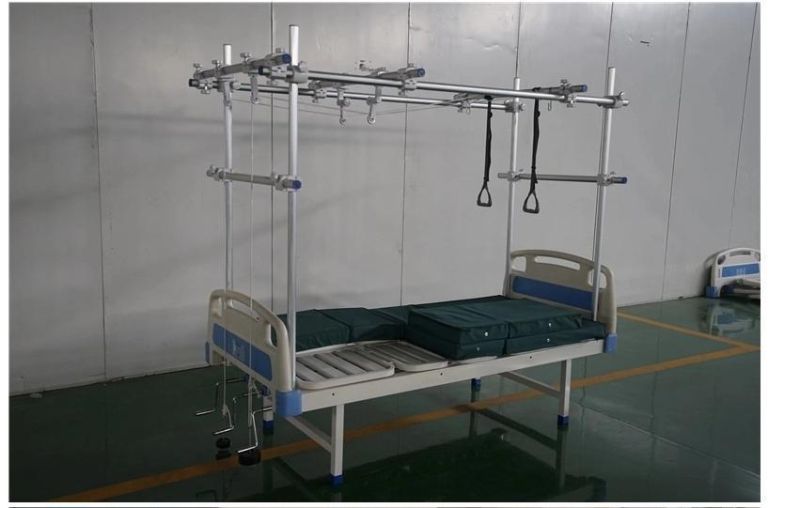 ABS Medical Hospital Equipment Orthopedic Traction Two Function Mobile Hospital Bed for Medical Supply