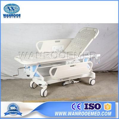 Medical Manual Mobile Hospital Ambulance Adjustable Stretcher Cart for Patient Transfer