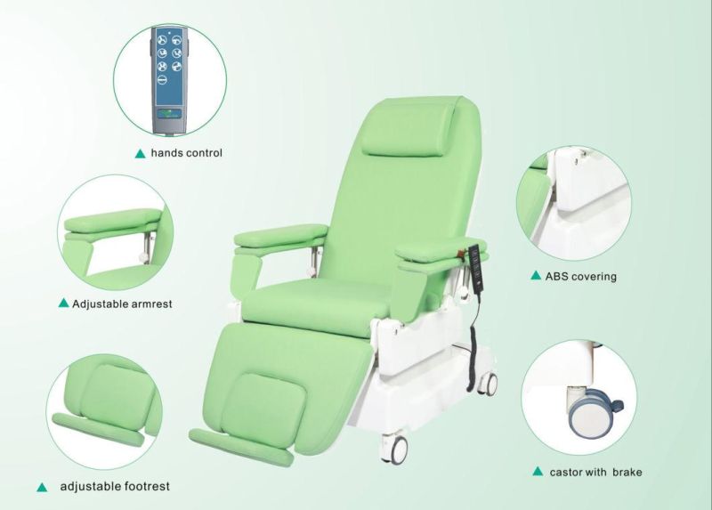 Manual Hemodialysis Bed Medical Dialysis Chair for Hospital/Clinic/Medical