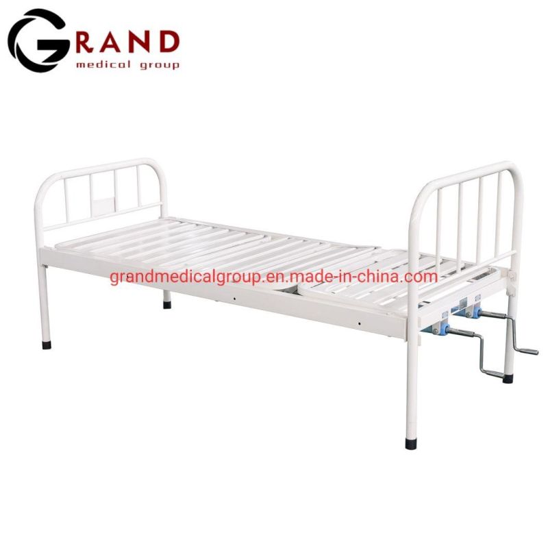 Long Service Life Medical Equipment Hospital Adjustable Patient ICU Folding Nursing Care Bed