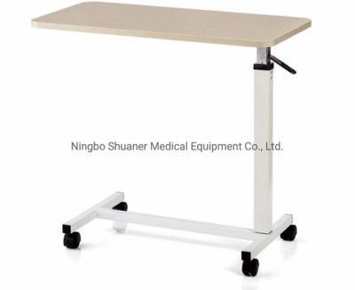 Medical Equipment Height Adjustable Hospital Products Overbed Table for Dining (SAE-PJ03A-03b)