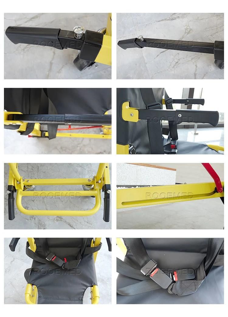 Ea-6fpn Electric Emergency Adjustable Folding Evacuation Chair Climbing Stair Stretcher