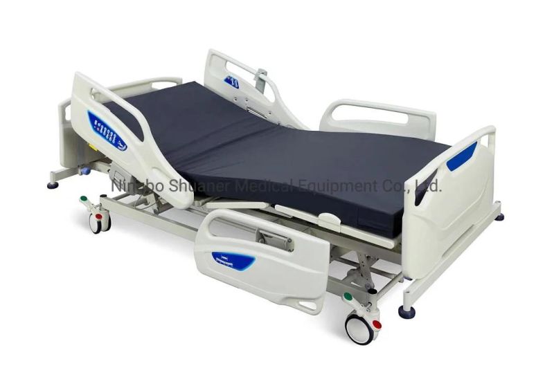 Shuaner Electric Hospital Bed Medical Five Function Electric Intensive Care Hospital Patient Bed Price