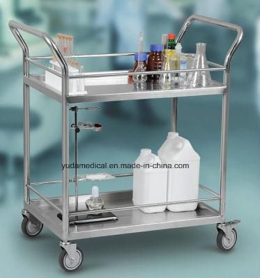 Surgical Trolley with Drawers Medical Cart Medical Trolley Medical Instrument Trolley Stainless Material Hospital Equipment