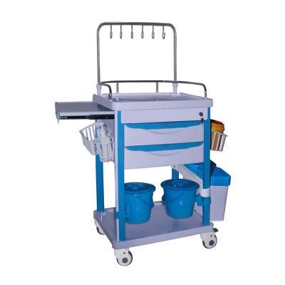 Hospital ABS Mobile Medical Trolley IV Treatment Trolley