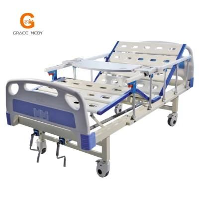 ABS Telescopic Tables Stainless Steel Crank Hospital Bed