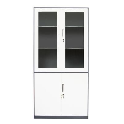 Glass Door Office File Cabinet Metal Hospital Storage Cabinet Furniture