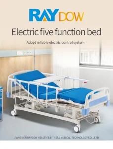 Multi-Function Reliable Gas Lifting Protective System Electric Hospital Fitted Wheechair Bed