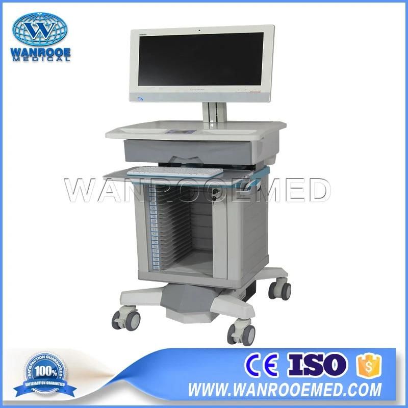 Bwt-001e Medical Mobile Dossier All-in-One PC Computer Workstation Cart