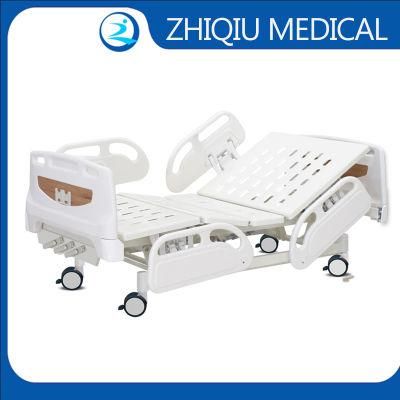 China Manufacturer Multifunctional Adjustable Three Cranks Manual Medical Bed