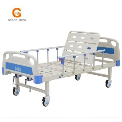 Medical Equipment Manual 2 Function ICU Hospital Bed with Casters Manufacturers