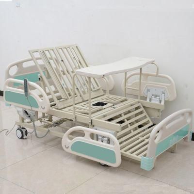 Electric Multifunctional Medical Disposable Care Home Nursing Bed with Toilet