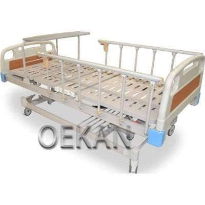 Hospital Mobile Single 4 Function Ward Room Patient Bed Adjustable Medical Nursing Care Bed