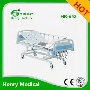 Medical Hospital Use Four Crank Patient Bed/Five Functions Manual Bed