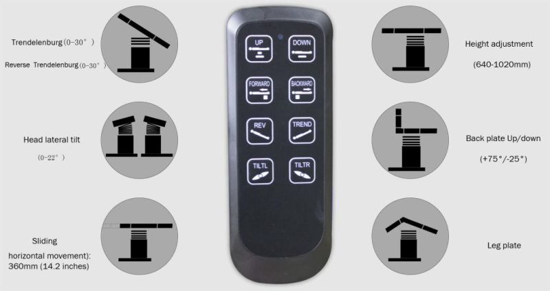 Hospital Equipment Electric Operating/Operation Bed in Hospital Operating Room Surgical Table