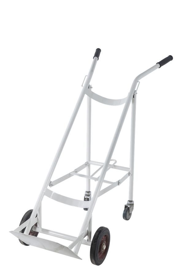 Hospital Furniture Medical Mobile Oxygen Bag Carry Cart Steel Oxygen Cylinder Trolley