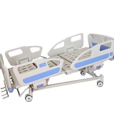 A01 Five Function Hospital Manual Medical Nursing Bed/ICU Bed with CE Certificate