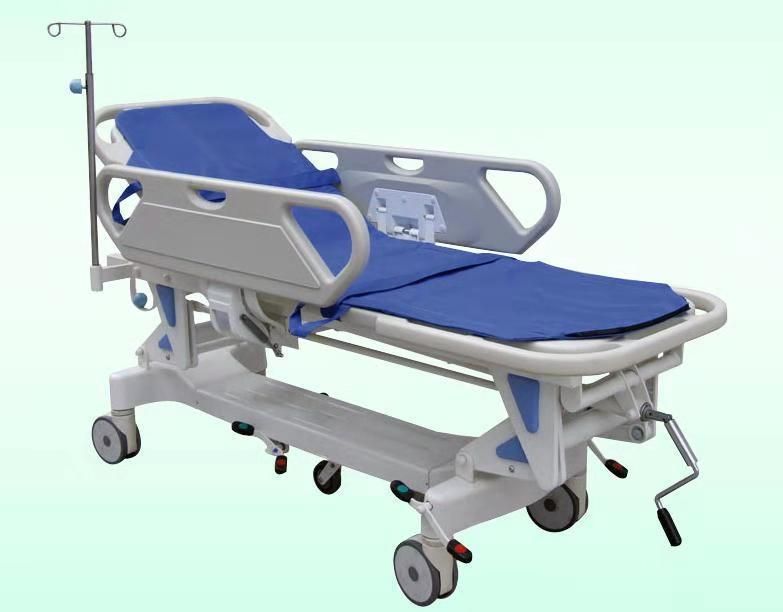 Factory Emergency Hydraulic Medical Stretcher Cart Trolley Hospital Furniture (Slv-B4305)