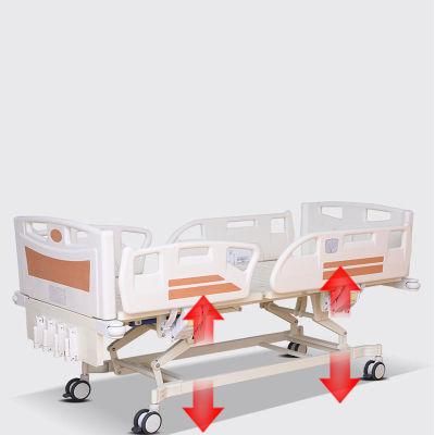 Hot Sale Manual Hospital Bed/Patient Bed/Sick Bed/Medical Bed/ ICU Bed with ABS Side Rail with CE