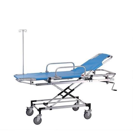 Hospital Adjustable Aluminum Alloy Transport Stretcher, Ambulance Stretcher (RC-B2)