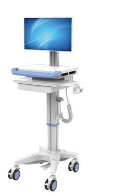 OEM Hospital Mobile Portable Nursing Height Adjustable Telemedicine Cart/Computer Trolley