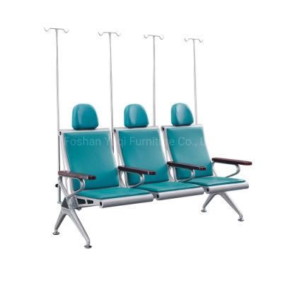 High-Grade Waiting Chairs in Hospital with IV Pole (YA-J2133A)