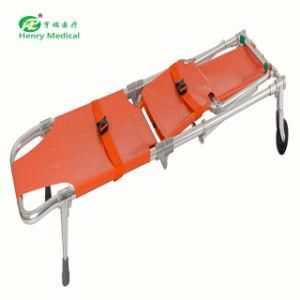 Medical Equipment Hospital Bed Stretcher Aluminum Folding Stretcher (HR-129)