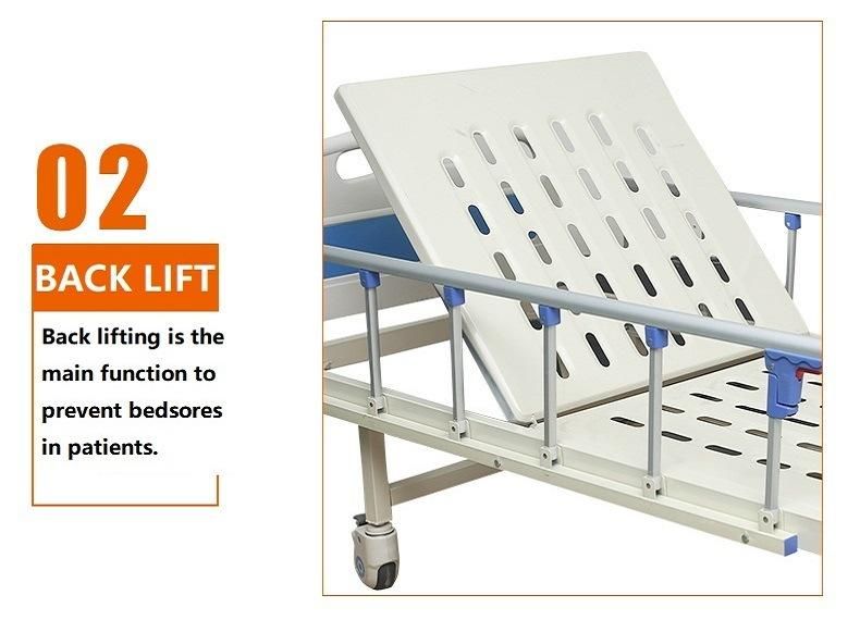 Medical Ward Nursing Care Bed with One Crank Hospital Furniture