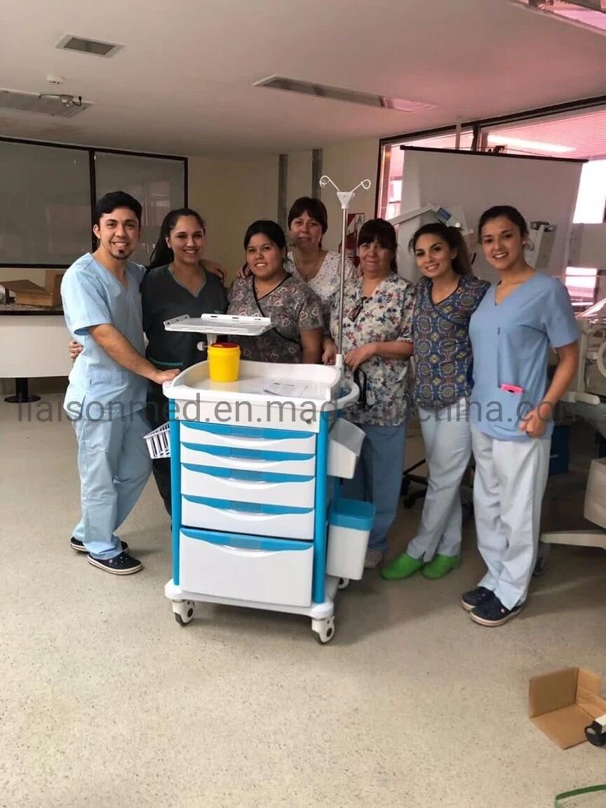 Corrosion Resistance Customized Medication Trolley for Nursing Room