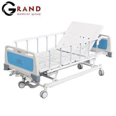 Adjustable Medical Equipment Manual Hospital Bed with 123 Cranks for Patient