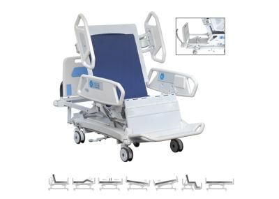 Luxurious Medical Equipment Chair Position Bed 10 Functions Electric Adjustable ICU Hospital Bed with Weight Scale